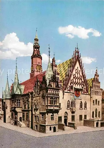 AK / Ansichtskarte Breslau Niederschlesien Rathaus Kat. Wroclaw
