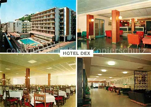 AK / Ansichtskarte Lloret de Mar Hotel Dex Pool Lobby Speisesaal Kat. Costa Brava Spanien