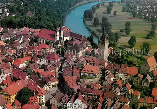 AK / Ansichtskarte Bad Wimpfen Fliegeraufnahme Blauer Turm Kat. Bad Wimpfen