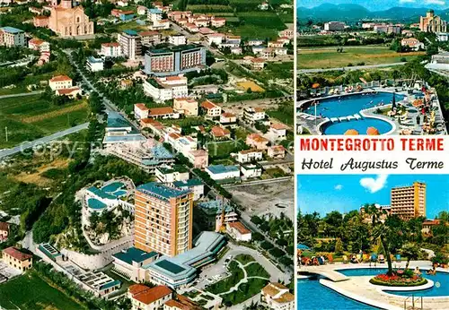 AK / Ansichtskarte Montegrotto Terme Fliegeraufnahme Hotel Augustus Terme Kat. 