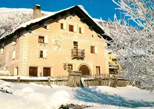 AK / Ansichtskarte Engadin GR Engadiner Haus La Punt  Kat. St Moritz