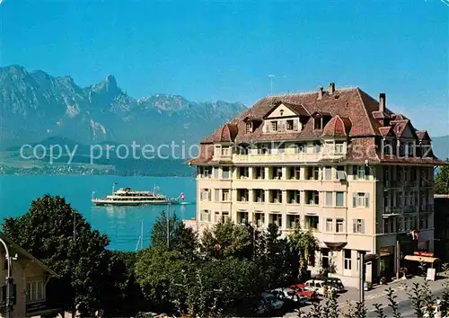 AK / Ansichtskarte Hilterfingen Thunersee Hotel Bellevue au lac 