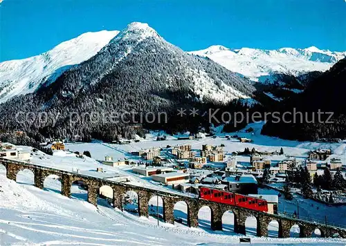 AK / Ansichtskarte Davos Dorf GR Parsennbahn Seehorn Pischagebiet  Kat. Davos