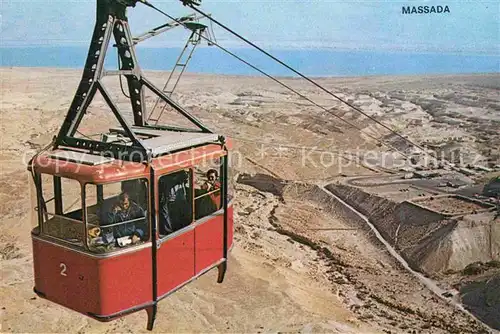 AK / Ansichtskarte Seilbahn Massada Masada Israel Kat. Bahnen
