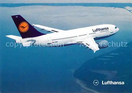 AK / Ansichtskarte Lufthansa Airbus A310 300 Kat. Flug