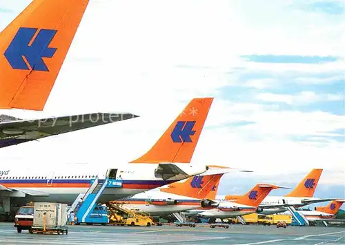 AK / Ansichtskarte Flugzeuge Zivil Hapag Lloyd Kat. Airplanes Avions