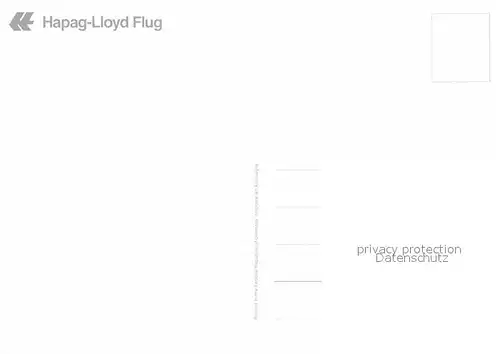 AK / Ansichtskarte Flugzeuge Zivil Hapag Lloyd Kat. Airplanes Avions