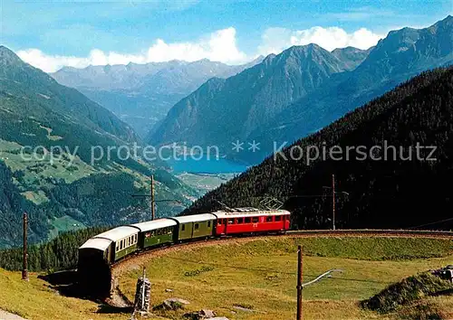 AK / Ansichtskarte Rhaetische Bahn Alp Gruem Puschlav Veltlin Kat. Eisenbahn