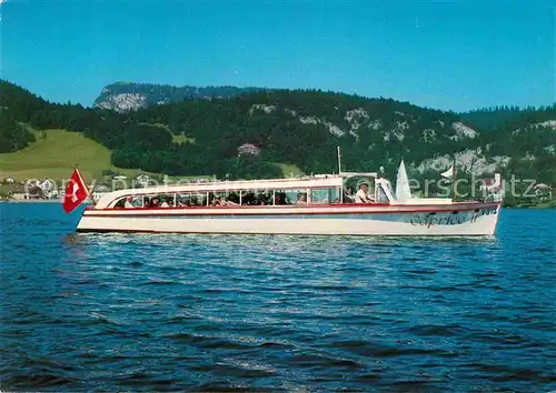 AK / Ansichtskarte Motorschiffe Caprice II Lac de Joux  Kat. Schiffe