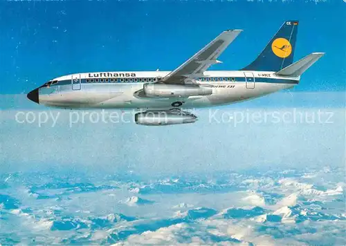 AK / Ansichtskarte Lufthansa B 737 City Jet  Kat. Flug