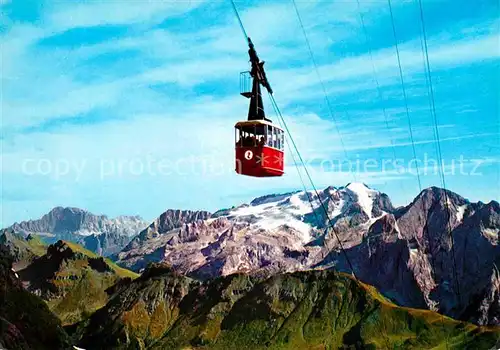 AK / Ansichtskarte Seilbahn Funivia Passo Pordoi Dolomiti Marmolada  Kat. Bahnen