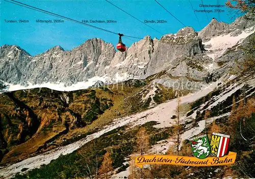 AK / Ansichtskarte Seilbahn Dachsteinsuedwand Gletscherbahn Ramsau Kat. Bahnen