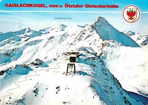 AK / Ansichtskarte Seilbahn oetztaler Gletscherbahn Gaislachkogel Soelden  Kat. Bahnen