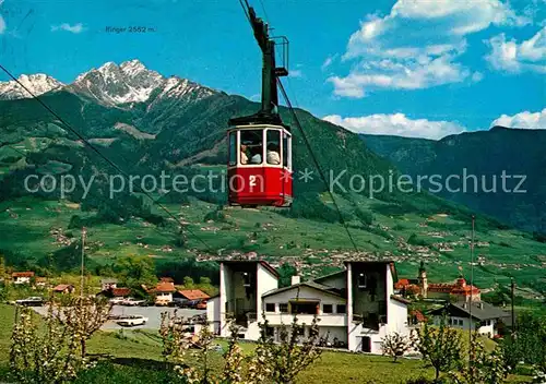 AK / Ansichtskarte Seilbahn Hochmut Dorf Tirol Meran Talstation Kat. Bahnen