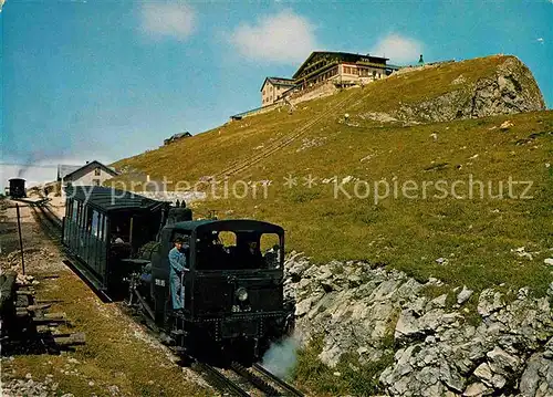 AK / Ansichtskarte Zahnradbahn Schafberg Gipfel Salzkammergut  Kat. Bergbahn