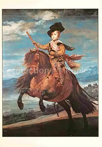 AK / Ansichtskarte Kuenstlerkarte Diego Rodriguez de Silva y Velazquez Prinz Balthasar Carlos Barock Kat. Kuenstlerkarte