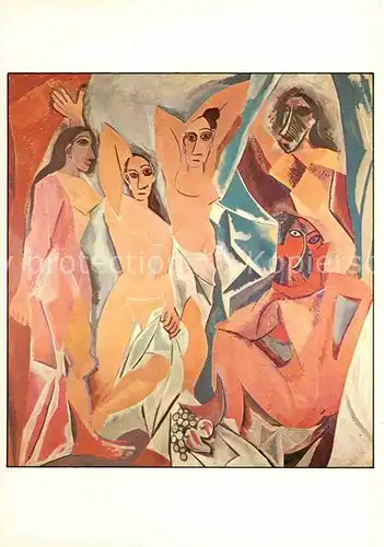 AK / Ansichtskarte Picasso Pablo De juffrouwen uit Avignon 1906 07 Kubismus Kat. Kuenstlerkarte