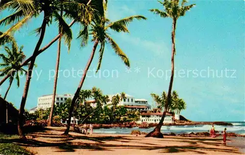 AK / Ansichtskarte Ceylon Sri Lanka Mount Lavinia Hotel and Beach