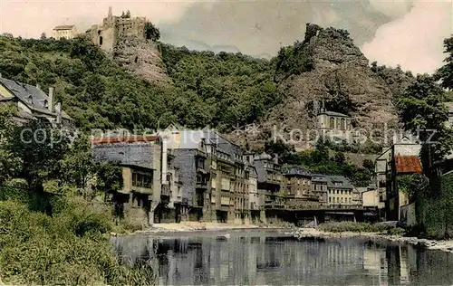 AK / Ansichtskarte Idar Oberstein Partie an der Nahe mit Blick auf Schloss und Felsenkirche Kat. Idar Oberstein