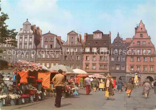 AK / Ansichtskarte Wroclaw Marktplatz Giebelhaeuser Kat. Wroclaw Breslau