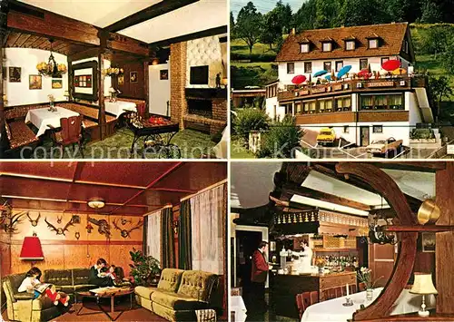 AK / Ansichtskarte Enzkloesterle ADAC Hotel Gasthaus zum Waldfrieden Restaurant Kat. Enzkloesterle