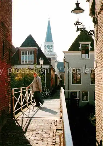 AK / Ansichtskarte Appingedam Groningen Vrouwebrug Bruecke Kirchturm