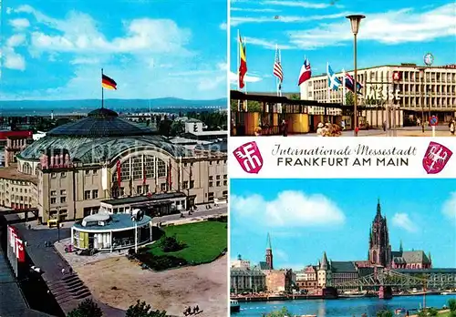AK / Ansichtskarte Frankfurt Main Messe Hauptbahnhof Mainpartie Kat. Frankfurt am Main
