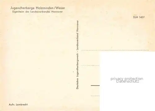 AK / Ansichtskarte Holzminden Weser Jugendherberge Kat. Holzminden