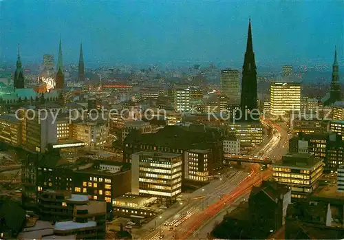 AK / Ansichtskarte Hamburg Ost West Strasse und City Kat. Hamburg