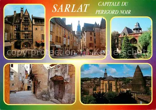 AK / Ansichtskarte Sarlat la Caneda Vues d ensemble Cite medievale et capital du Perigord Noir Kat. Sarlat la Caneda