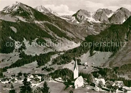 AK / Ansichtskarte Mittelberg Kleinwalsertal Panorama mit Hammerspitze Schuesser Schafalpen Kat. Oesterreich