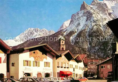 AK / Ansichtskarte Mittenwald Karwendel Tirol Ortsansicht mit Kirche Alpenblick Kat. Schwaz