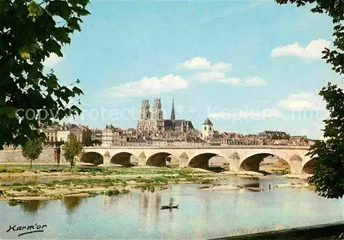 AK / Ansichtskarte Orleans Loiret Vue generale Pont Cathedrale Kat. Orleans