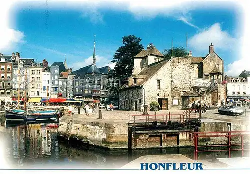 AK / Ansichtskarte Honfleur Vieux bassin La Lieutenance Quai Sainte Catherine Kat. Honfleur