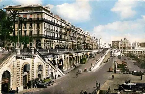 AK / Ansichtskarte Alger Algerien Les rampes et le Boulevard de la Republique