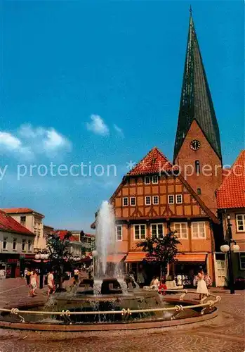 AK / Ansichtskarte Eutin Markt Brunnen Kirche Kat. Eutin