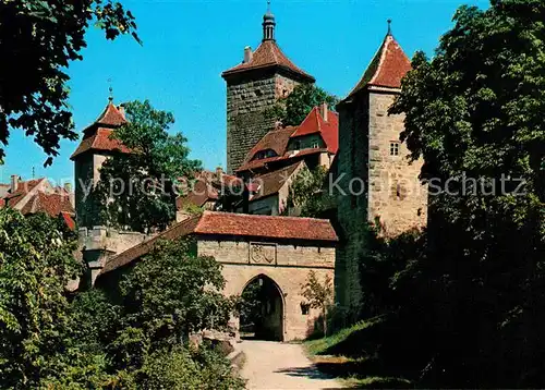 AK / Ansichtskarte Rothenburg Tauber Kobolzeller Tor Altstadt Tuerme Kat. Rothenburg ob der Tauber