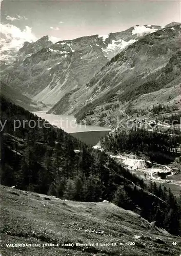 AK / Ansichtskarte Valgrisenche Bonne ed il lago Alpenpanorama