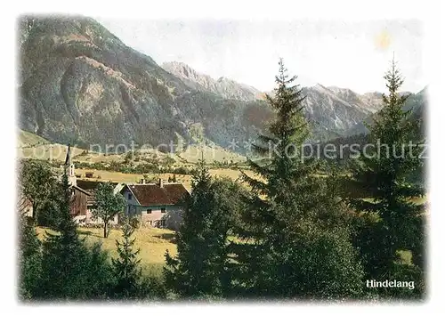 AK / Ansichtskarte Hindelang Panorama Alpen Serie Das Land der Bayern Ludwig Ganghofer Kat. Bad Hindelang