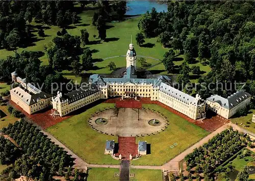 AK / Ansichtskarte Karlsruhe Baden Badisches Landesmuseum im Karlsruher Schloss Luftbild