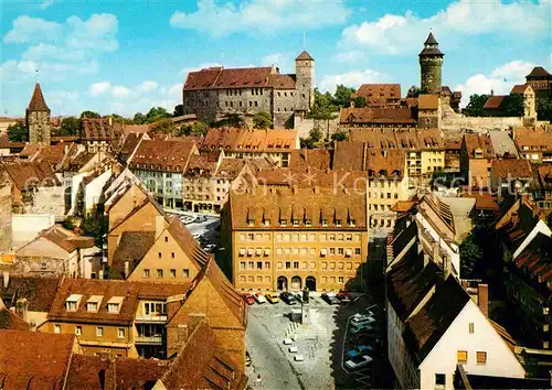 AK / Ansichtskarte Nuernberg Altstadt mit Burg Kat. Nuernberg