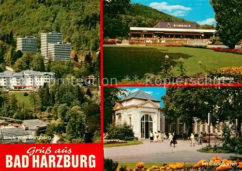 AK / Ansichtskarte Bad Harzburg Blick vom Burgberg Kurhaus Badegarten Kat. Bad Harzburg