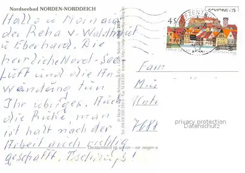 AK / Ansichtskarte Norden Norddeich Ostfriesland Hafen Mole Haus des Gastes Ludgerikirche Strandbad Markt Rathaus Sonnenuntergang Kat. Norden