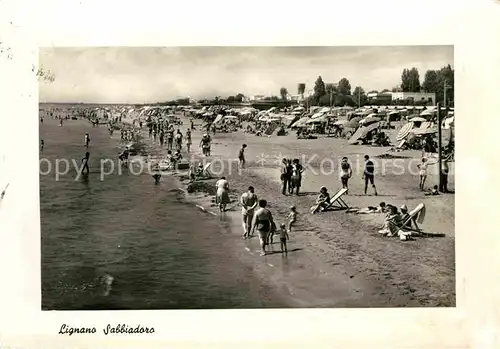 AK / Ansichtskarte Lignano Sabbiadoro Strand Kat. Lignano