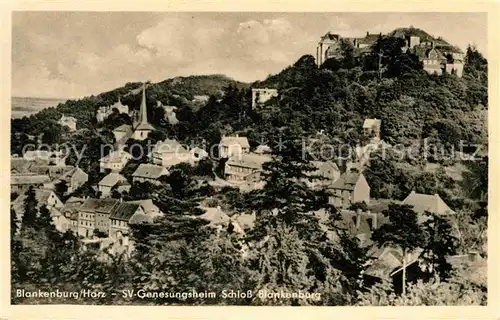 AK / Ansichtskarte Blankenburg Harz SV Genesungsheim Schloss Blankenburg Kat. Blankenburg