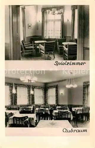 AK / Ansichtskarte Loessau Reichsbahn Ferienheim Clubraum Spielzimmer Kat. Schleiz