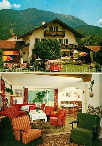 AK / Ansichtskarte Garmisch Partenkirchen Pension Haus Maria Kat. Garmisch Partenkirchen