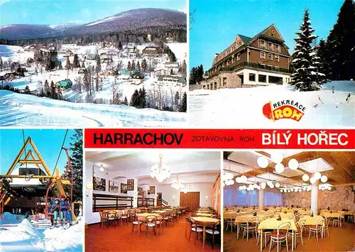 AK / Ansichtskarte Harrachov Harrachsdorf Zotavovna ROH Bily Horec Krkonose Riesengebirge Wintersportplatz Kat. Harrachsdorf