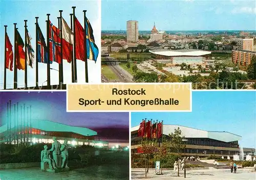 AK / Ansichtskarte Rostock Mecklenburg Vorpommern Sporthalle Kongress Kat. Rostock