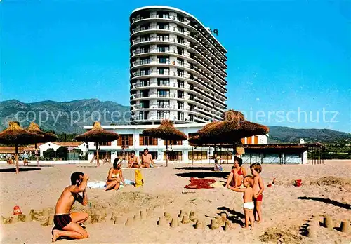 AK / Ansichtskarte Torremolinos Hotel Pontinental Strand Kat. Malaga Costa del Sol